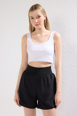 TRENDYOLMILLA Siyah Reflektor Bask? Detayl? 2 Katmanl? Ici Sortlu Orme Spor Sort THMSS25SR00001 фото 3