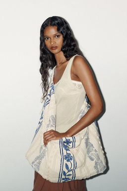 PRINTED SHOPPER BAG - Zara фото 2