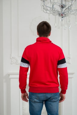 Толстовка мужская из футера Оскар красный - Амадэль фото 4