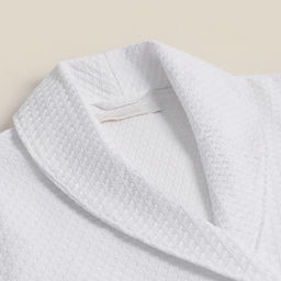 Халат вафельный мужской SL HOME: Waffle «Блан де Блан», размер L, хлопок 100%, белый