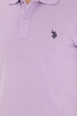 U. S. Polo Assn / Мужская сиреневая базовая футболка - U.s. polo assn фото 14