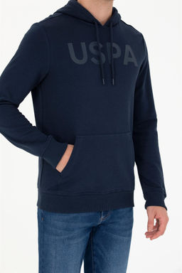U. S. Polo Assn / Мужской темно-синий базовый свитшот - U.s. polo assn фото 6