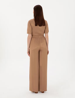 Kahverengi Loose Fit Kanvas Pantolon - Pierre cardin фото 4