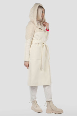 Пальто женское демисезонное (пояс) - El podio фото 3