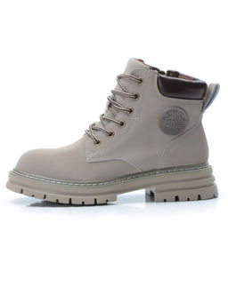 01-P8305-3 GRAY/BEIGE Ботинки демисезонные женские (натуральная кожа) - Фабричный китай фото 11
