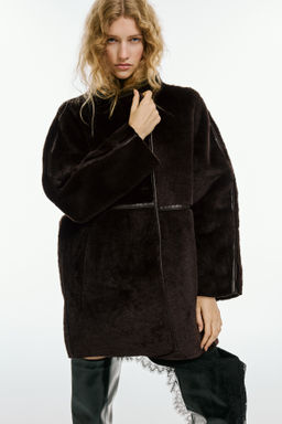 Abrigo efecto pelo - H&m фото 5