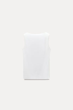 WIDE STRAP POLYAMIDE VEST TOP - Zara фото 26