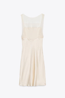 LIMITED EDITION TULLE SATIN DRESS - Zara фото 5