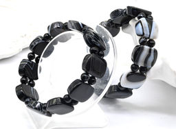 Браслет из агата глазкового сегмент 20*14мм, 44г