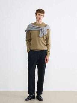 Bisiklet Yaka Erkek Triko Kazak