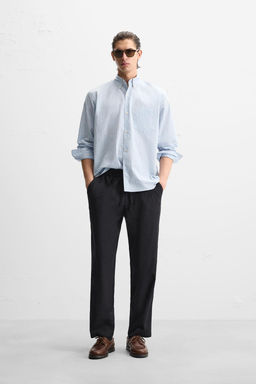 RELAXED FIT JOGGER WAIST TROUSERS - Zara фото 14