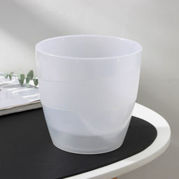 Кашпо для цветов со вставкой Plast-Avenue «Грация», 2 л, пластик, прозрачное