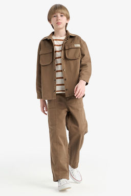 %100 Pamuk Loose Fit Pantolon Erkek _ocuk - Defacto фото 3