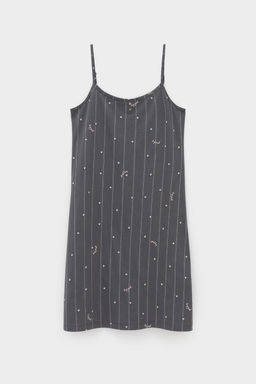 Е 10057/серый,полоски и сердечки сорочка ночная жен - Very neat фото 2