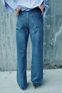 Z1975 HIGH-RISE STRAIGHT JEANS - Zara фото 4