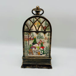 Новогодний декор стекло - Окно 25 см (свет, музыка) (арт. C) - Ип лебедев о.ю фото 2