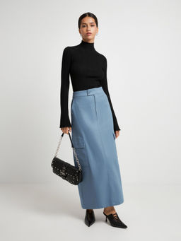 10200180597 Юбка жен. Veneto_skirt серо-голубой