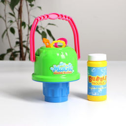 Мыльные пузыри Ведёрко и 3 ключика 16,5х15х12 см