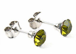 Серьги-гвозди PR1104 рыжий - Mini maxi фото 12