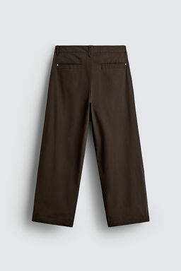 PLEATED WIDE-LEG TROUSERS - Zara фото 7