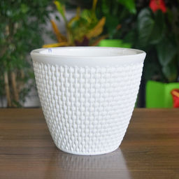 Кашпо Ротанг (3,0л) Цв. Белый/белый (Арт. КШ-7953)