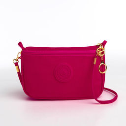 Сумка женская кросс-боди на молнии, цвет фуксия - Simaland фото 3