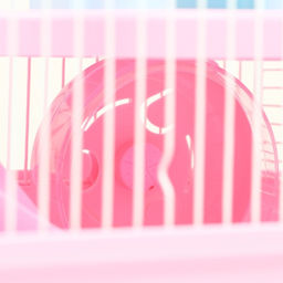 Клетка для грызунов Пижон с замком, 31 х 24 х 27 см, розовая  фото 6