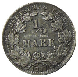 1/2 марки 1917 года A Германия