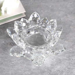 Подсвечник Лотос 11 см / GT794 /уп 48/прозрачный - ГалеонТрейд фото 3