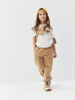 Джоггеры оверсайз "Мускатный орех" с карманами