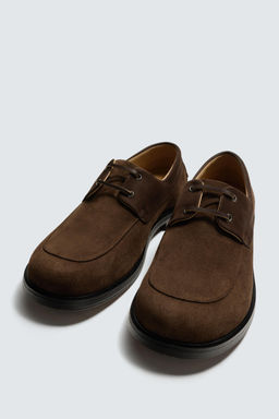 LIMITED EDITION LEATHER DECK SHOES - Zara фото 5
