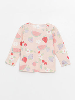 Bisiklet Yaka Bask?l? K?z Bebek Pijama Tak?m? - Waikiki фото 2