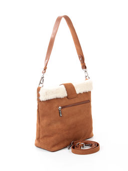 LACCOMA сумка P5681-1-рыжий эко кожа, искуственный мех полиэстер фото 3