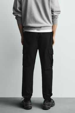 PANTAL?N CARGO SLIM FIT / Negro - Zara фото 12