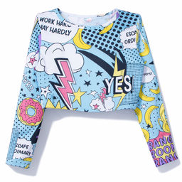 Кроп-топ кулирка с лайкрой 1499100316