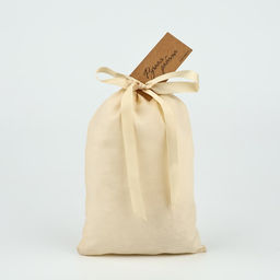 Цена за 5 шт. Мешочек подарочный из хлопка «Ручная работа», 16×24 см ± 1.5 см