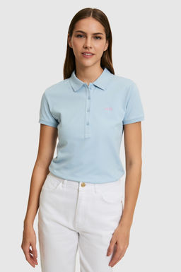 Kad_n A__k Mavi Polo Yaka Basic Ti__rt - U.s. polo assn фото 4