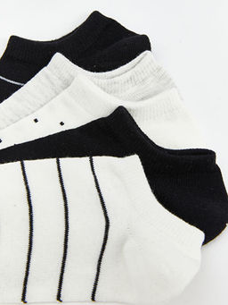 Desenli Kad?n Sneaker ?orap 5li