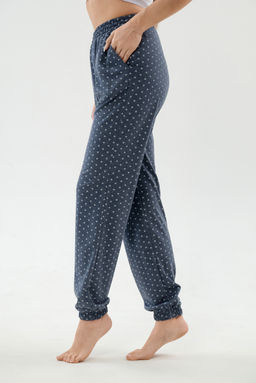 Брюки женские из кулирки на резинке антрацитовый