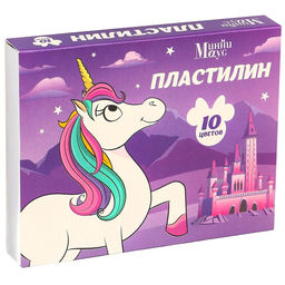 Пластилин 10 цветов 150 г Минни и Единорог - Disney фото 2