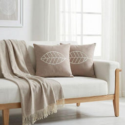 По/Чехол на подушку ALTRO арт.ТК4947 ЛИСТ ОВАЛ