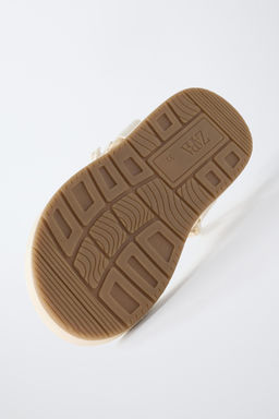 SANDALIA T?CNICA BORDADOS / Blanco Crudo - Zara фото 7