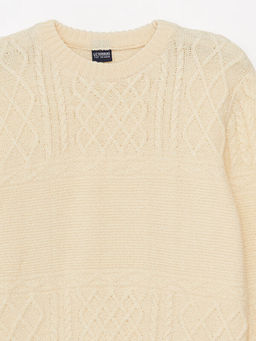 Bisiklet Yaka Uzun Kollu Erkek Triko Kazak - Waikiki фото 3