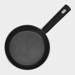 Сковорода Доляна Первый дом, d=20 см, антипригарное покрытие, индукция, алюминий, чёрная фото 3