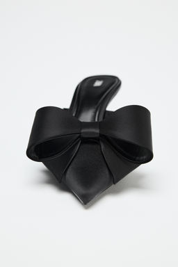 BOW HIGH-HEEL MULES - Zara фото 8