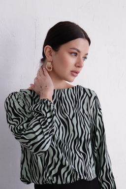 11740 Блуза без застёжки с принтом - Martichelli фото 5