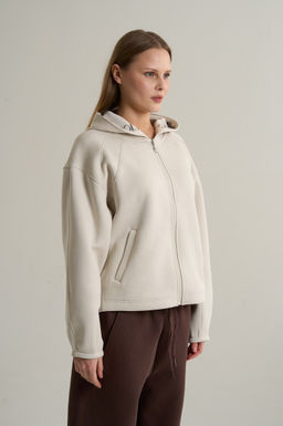 Толстовка на молнии Бежевый ICONIC Knit Track Top - Anta фото 2