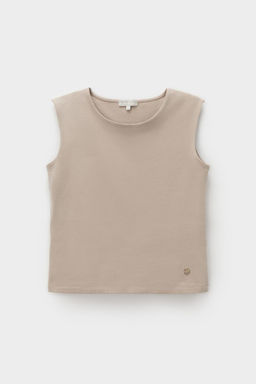 ЕВТ 3329/темно-бежевый майка жен