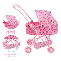 Коляска для кукол с корзиной, универсальная, металлический каркас - Simaland фото 3