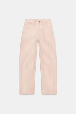 JEANS ZW COLLECTION ANKLE RELAXED RECTOS TIRO MEDIO RAYAS / Rosa - Zara фото 6